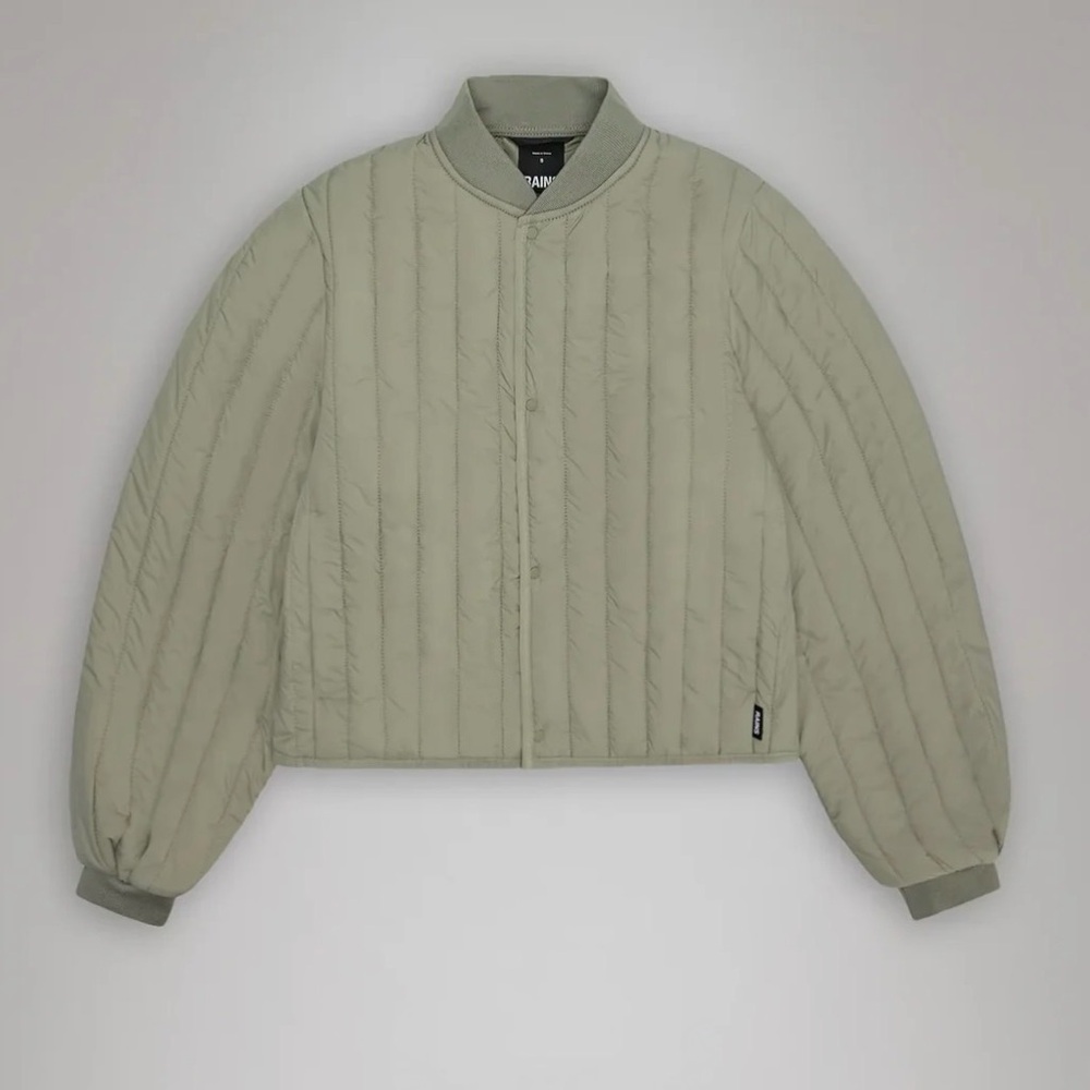 NWT Rains Banja Liner Bomber W Jacket | Drift / L - Picture 5 of 6